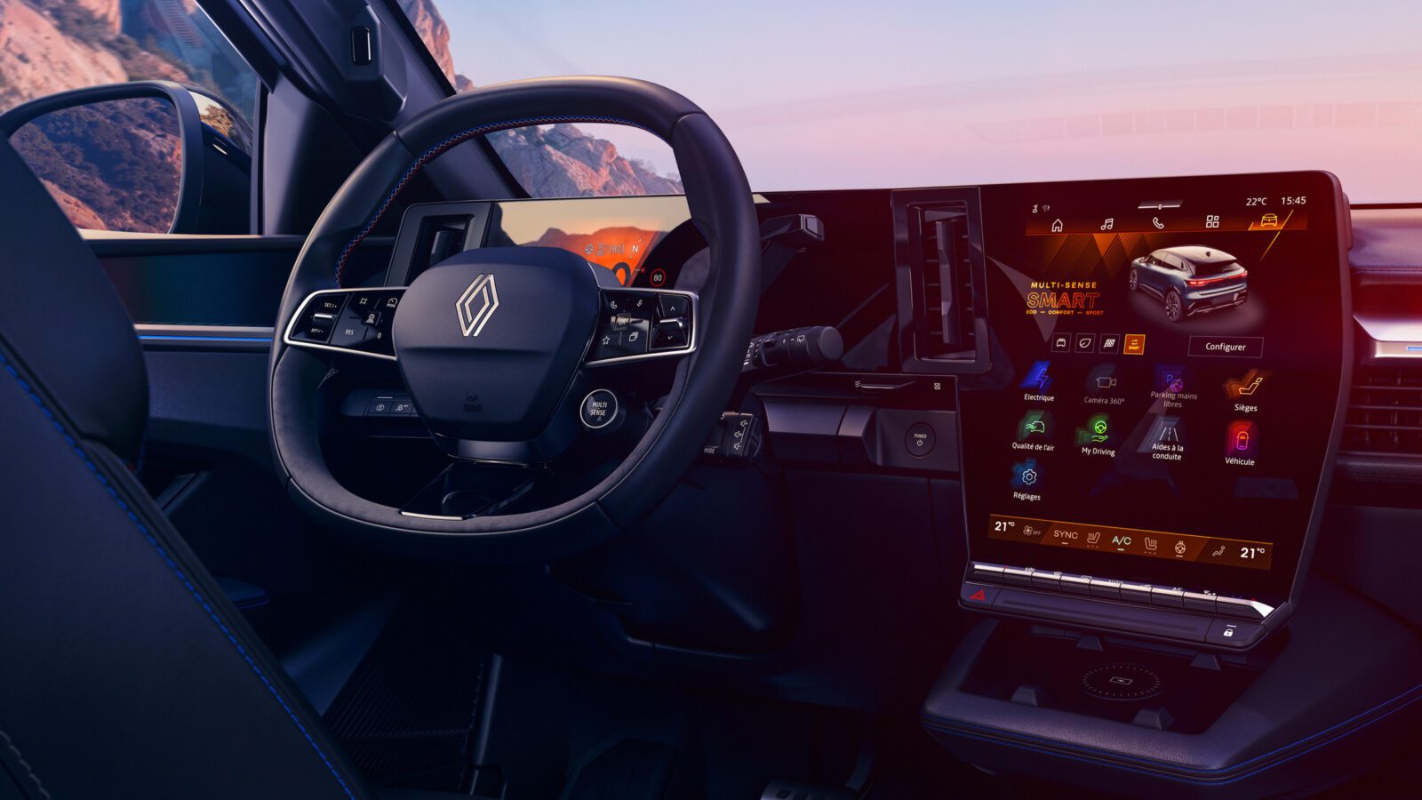 Nieuwe Megane-E-Tech-electric technologie