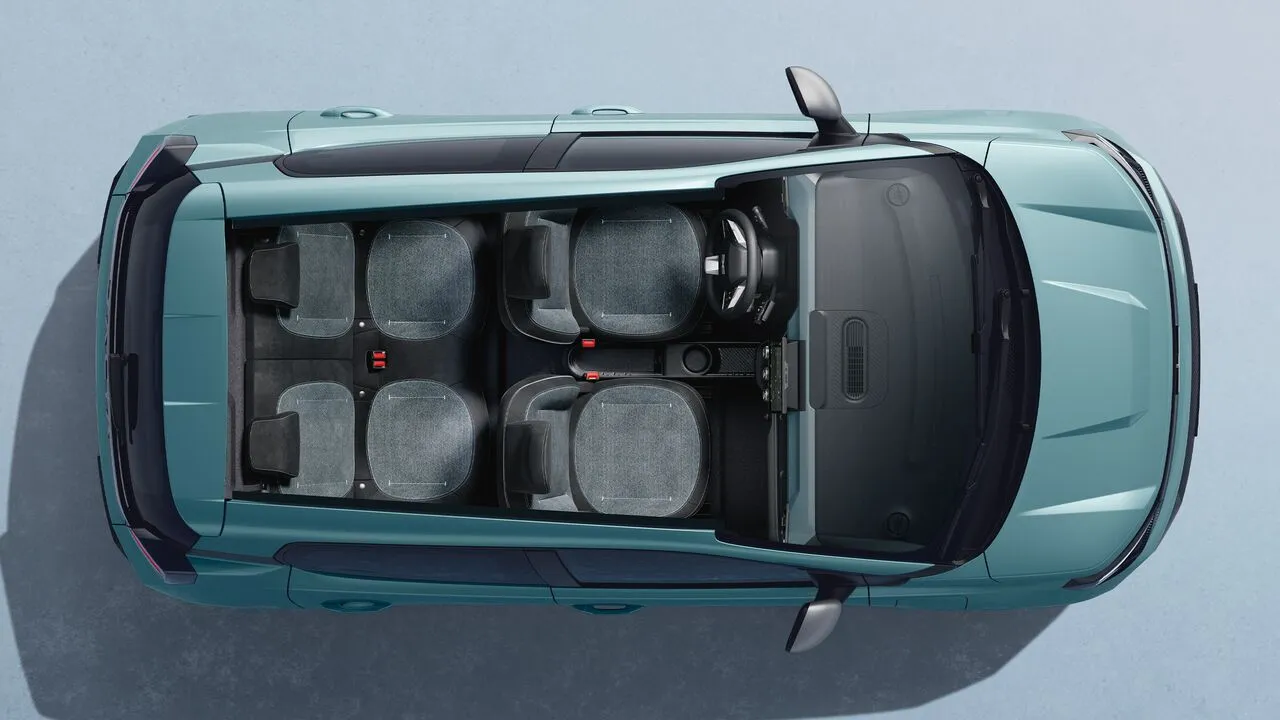Nieuwe Dacia Spring 2026 interieur