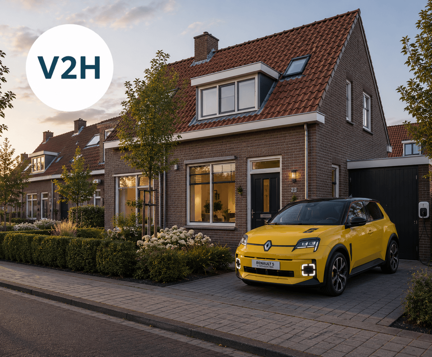 Vehicle 2 home V2H Renault 5